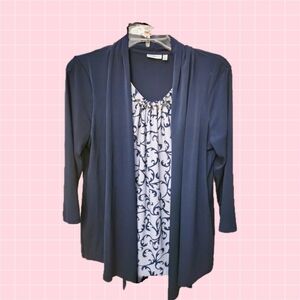 Croft & Barrow ❤️ Cardigan Blouse